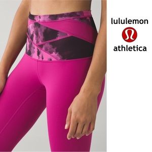 EUC Lululemon Wunder Under Blooming Pixie Pink 6